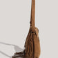 Cosbai -  Boho Brown Fringe Saddle Bag