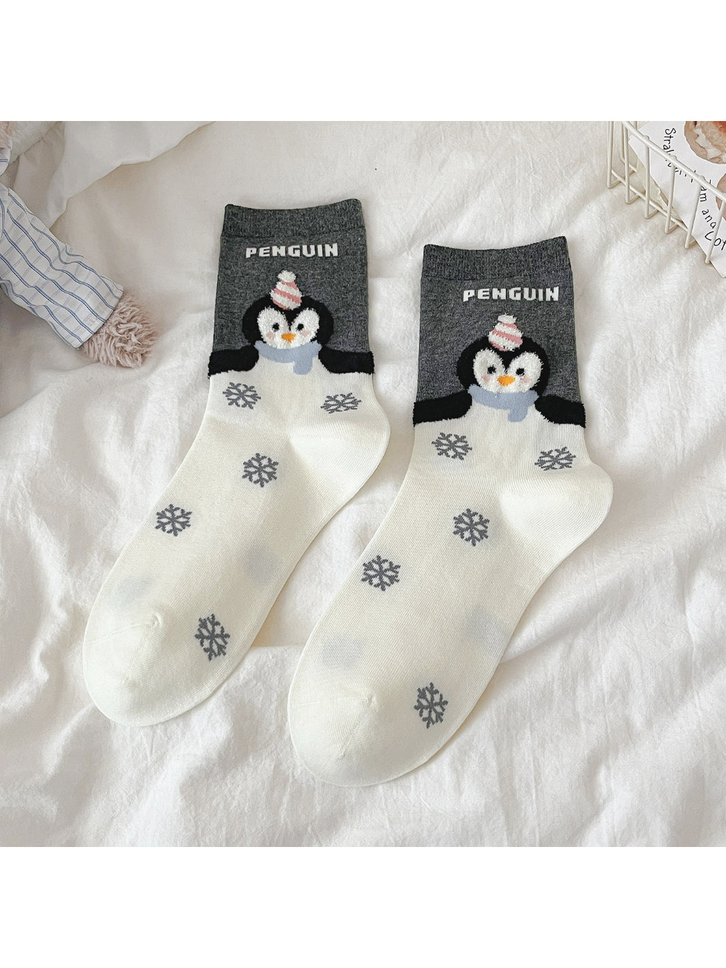 Rufia - Playful Penguin Design Soft Crew Socks product image 6