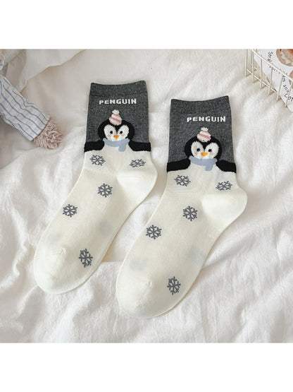 Rufia - Playful Penguin Design Soft Crew Socks product image 6