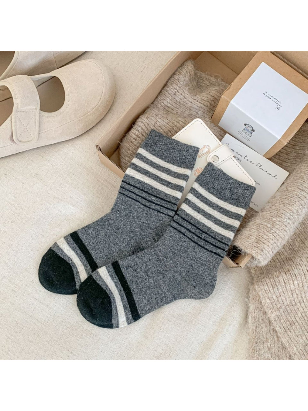 Rufia - Classic Striped Ribbed Crew Socks product image 8