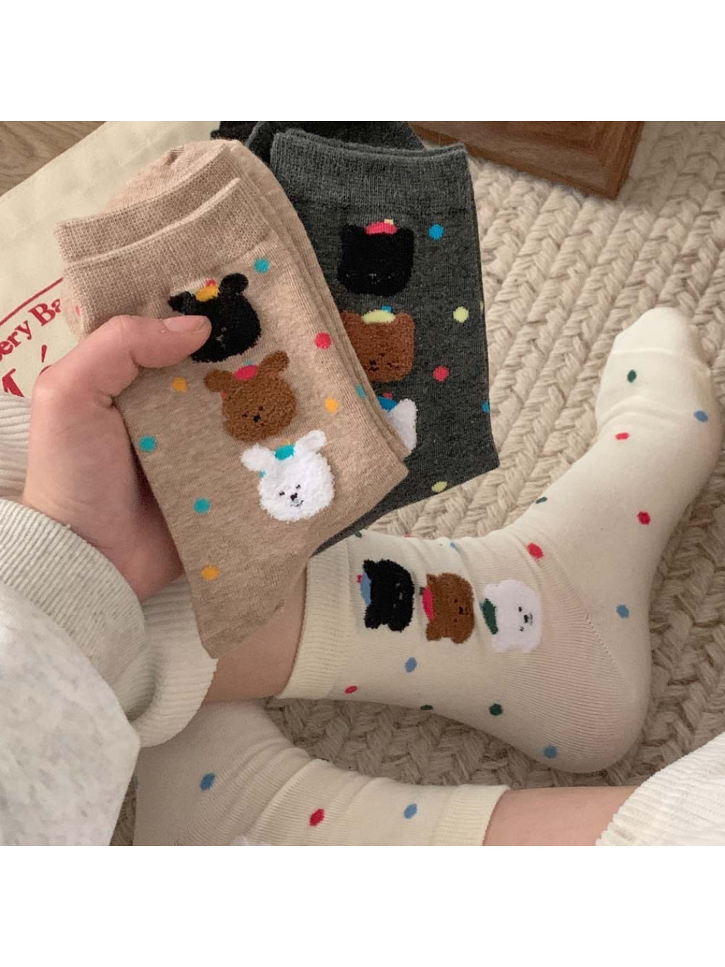 Rufia - Cute Animal Crew Socks product image 2