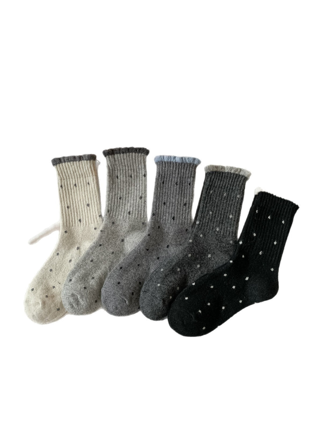 Rufia – Cozy Rolled Cuff Knit Socks