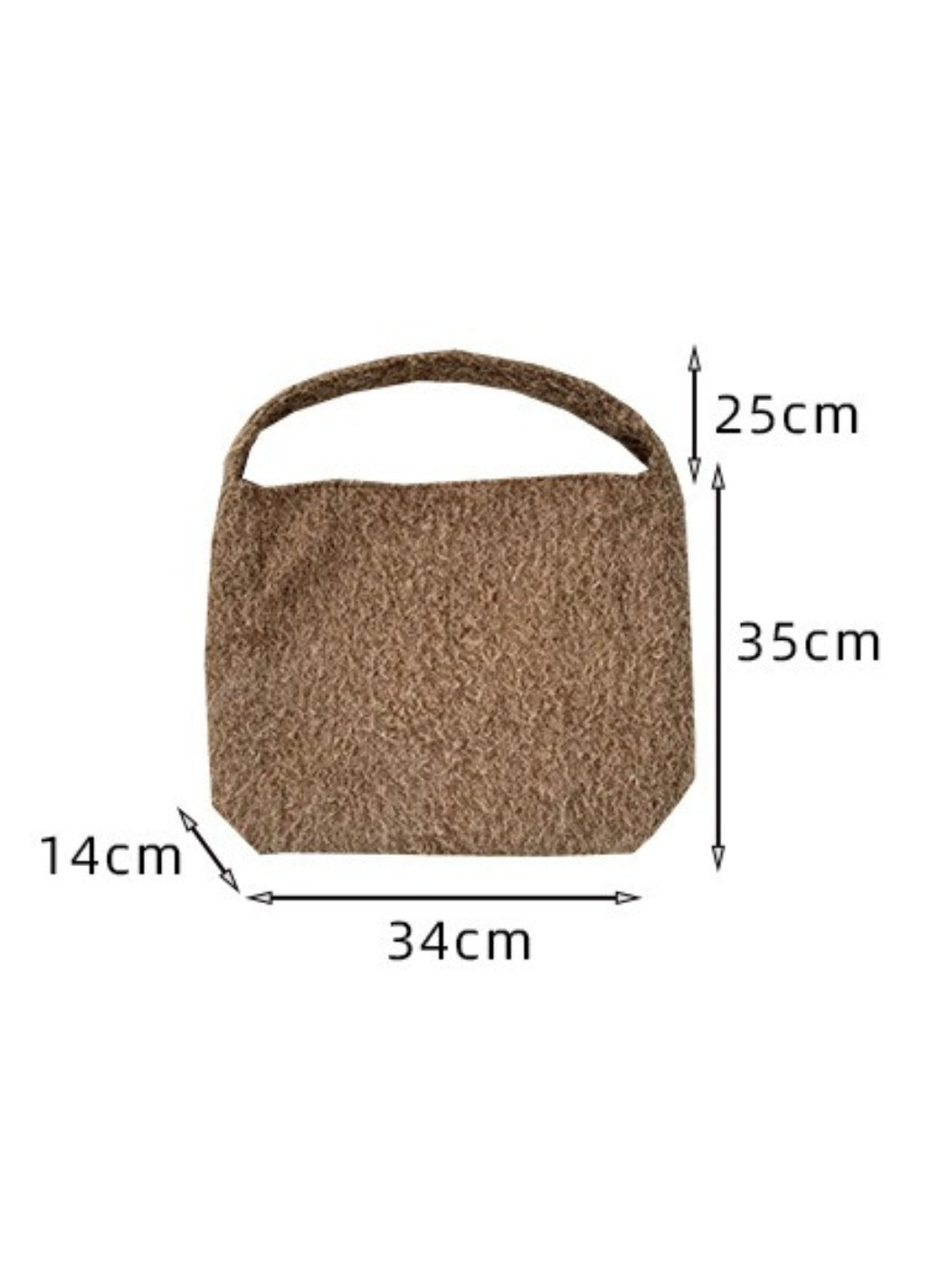 Cosbai – Winter Plush Bucket Bag & Handbag