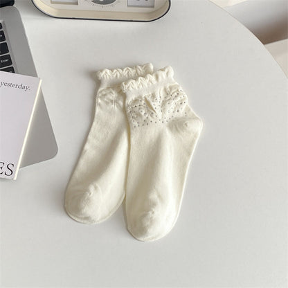 Rufia - Bubble Trim Solid Low-Cut Socks