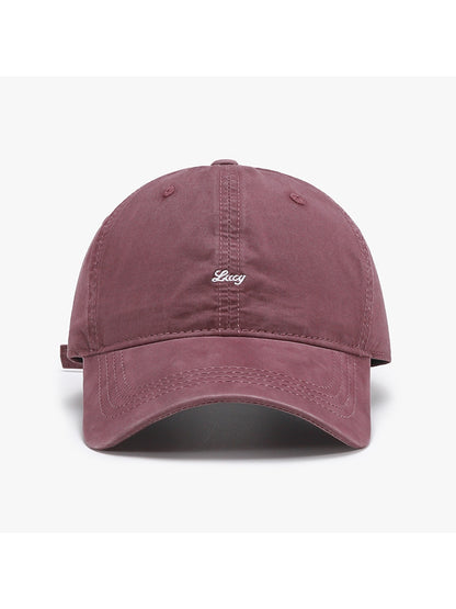 Haila - Curved Brim Round Crown Baseball Cap