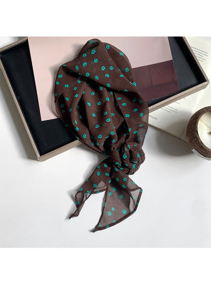 Scarvii - Vintage Classic Spot Print Long Scarf Headband