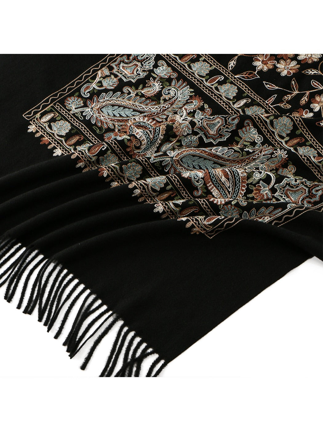 Scarvii - Bohemian Embroidered Winter Shawl Scarf