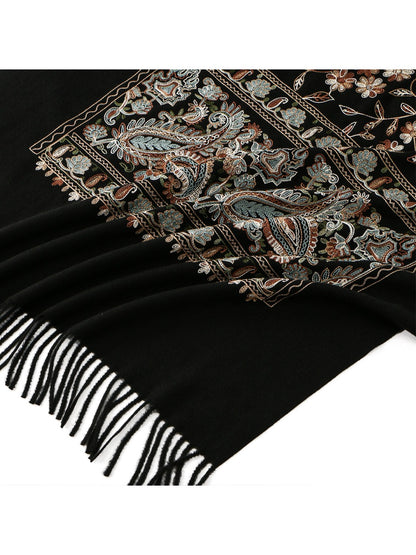 Scarvii - Bohemian Embroidered Winter Shawl Scarf