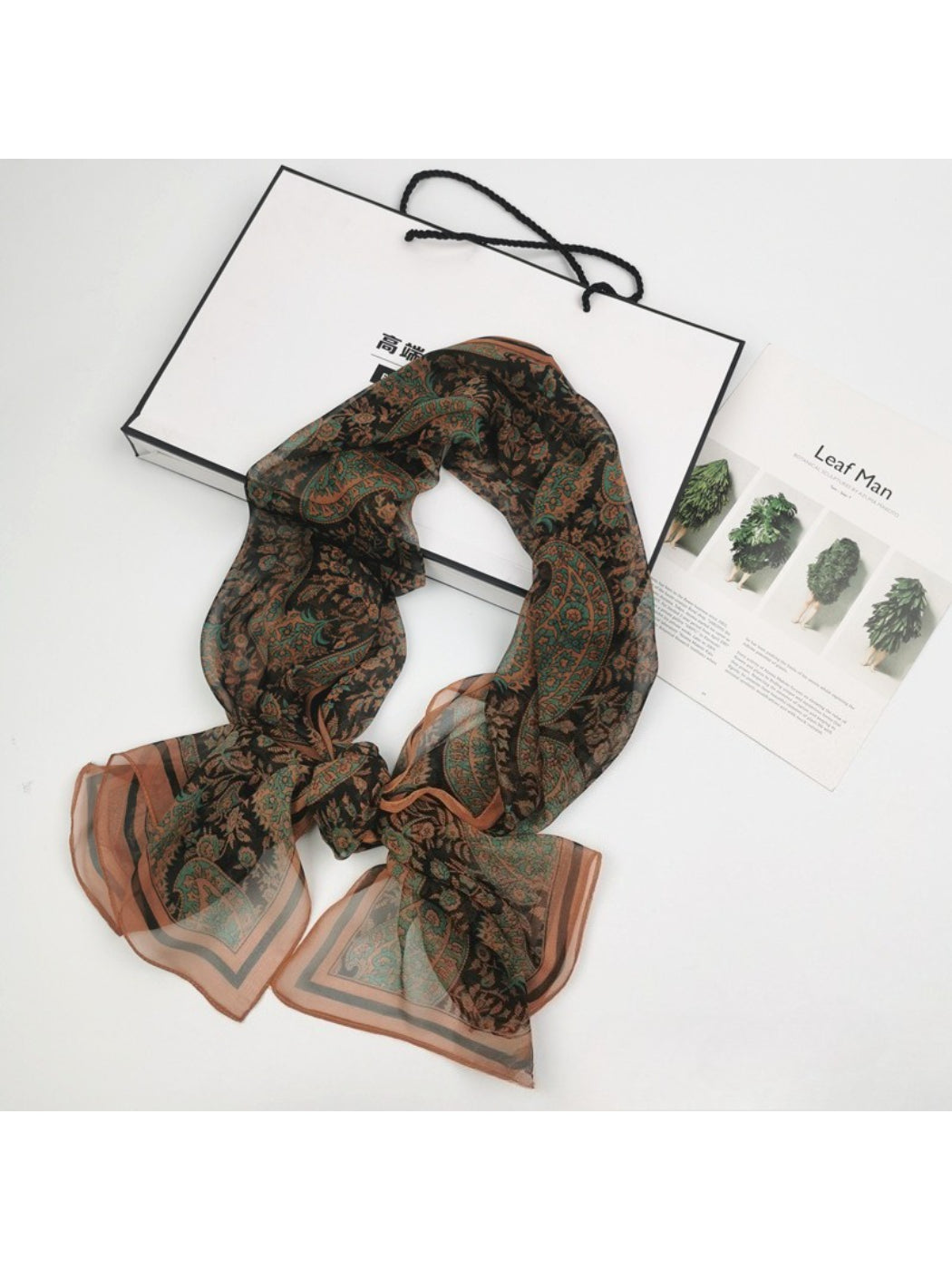 Scarvii - Boho Paisley Chiffon Scarf