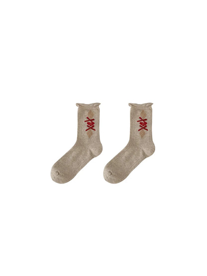 Rufia - Fold-Over Cuff Crew Socks