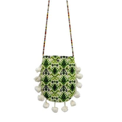 Cosbai - Retro Atlas-Pattern Knit Shoulder Bag - Vintage & Practical