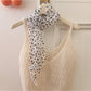 Scarvii - Elegant Sheer Polka Dot Skinny Scarf
