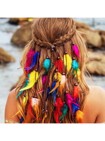 Hairish - Boho Feather Hair Extension Headpiece