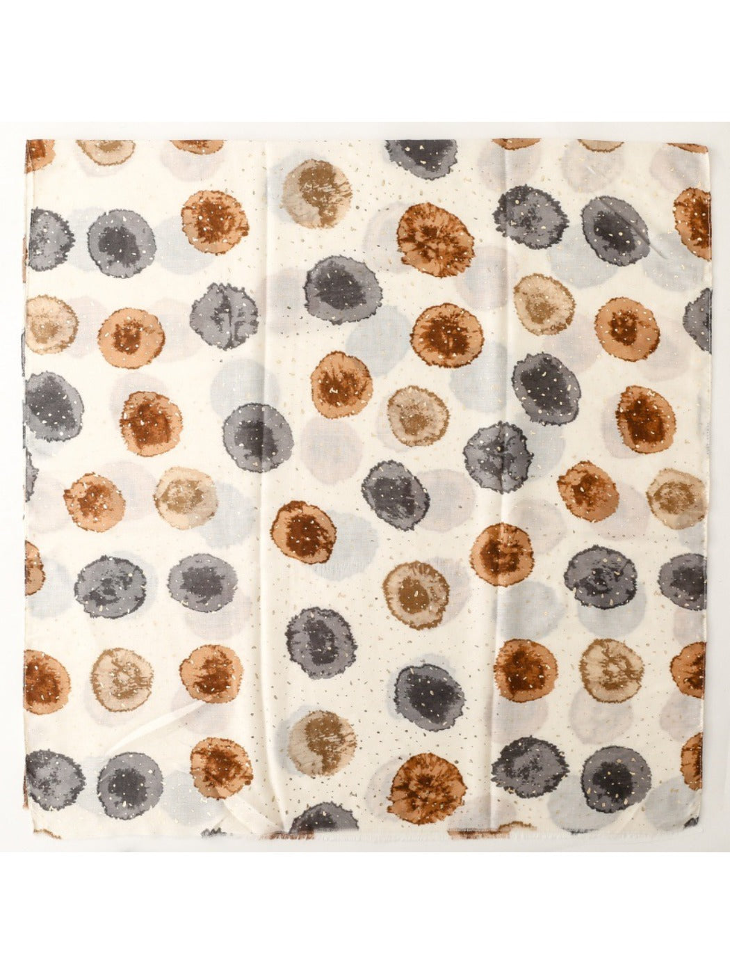 Scarvii - Retro Fresh Style Circular Print Scarf
