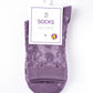 Rufia - Purple Embossed Women's Socks