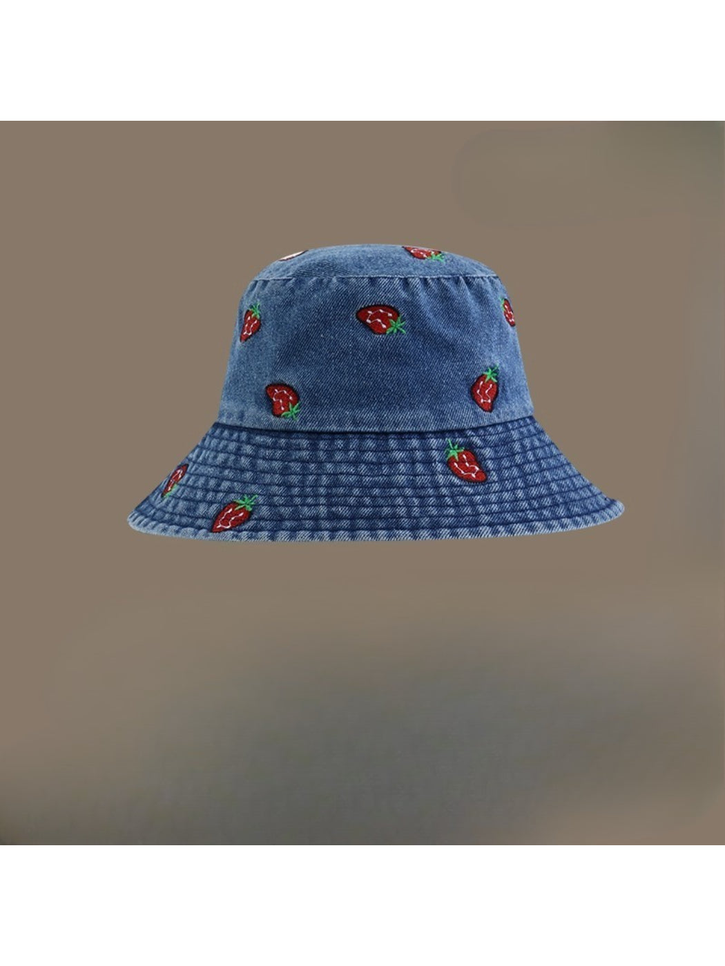 Haila - Playful Strawberry Stitch Bucket Hat
