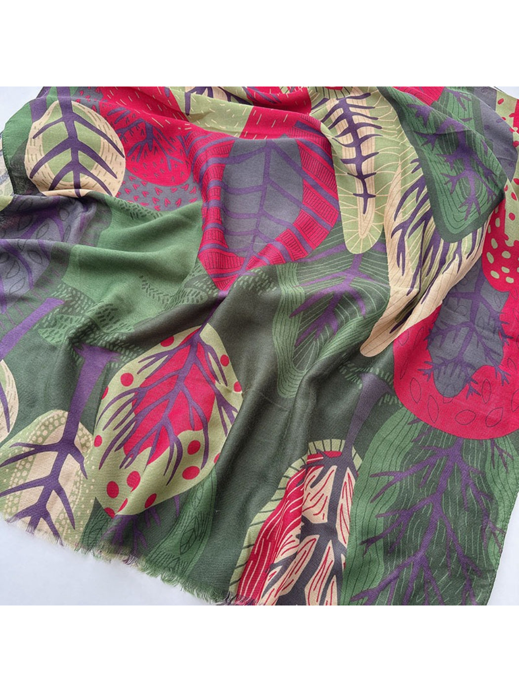Scarvii - Abstract Botanical Patchwork Scarf