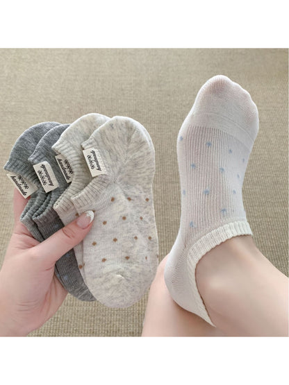Rufia Dot Pattern No Show Socks product image