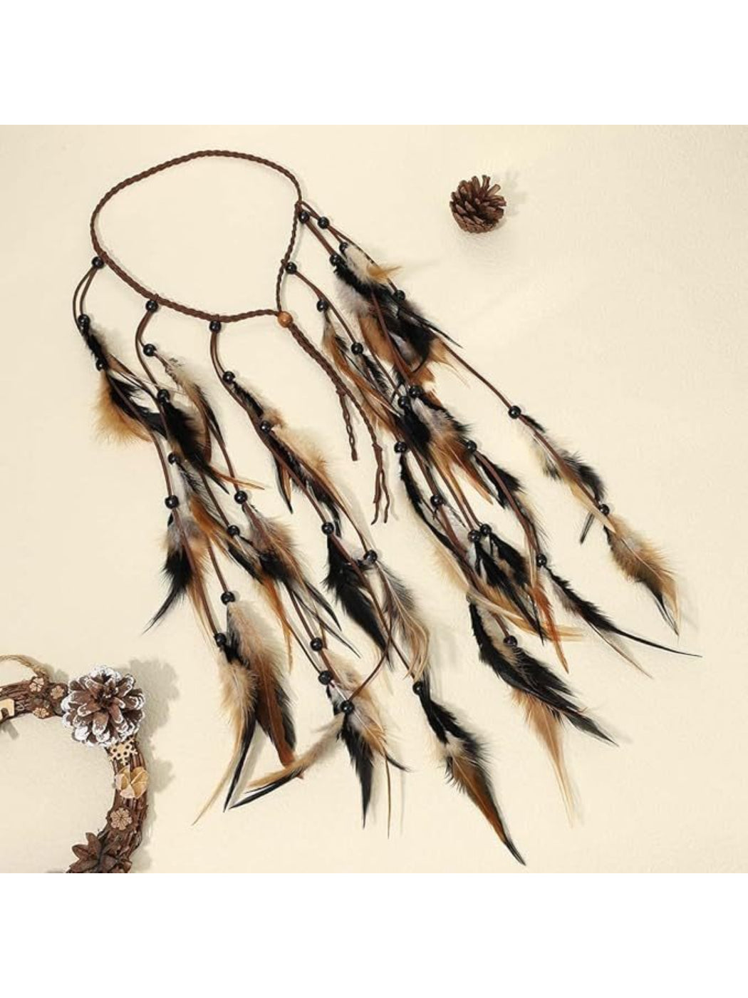 Hairish - Tribal Feather Hair Garland