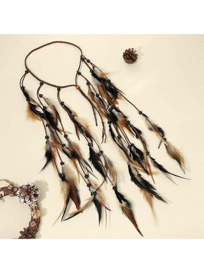 Hairish - Tribal Feather Hair Garland