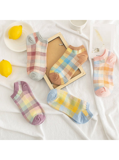Rufia - Summer Plaid Ankle Socks