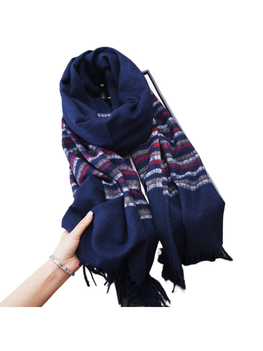 Scarvii - Soft Striped Lightweight Scarf