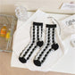 Rufia - Colorful Geometric Pattern Summer Mid-Calf Socks