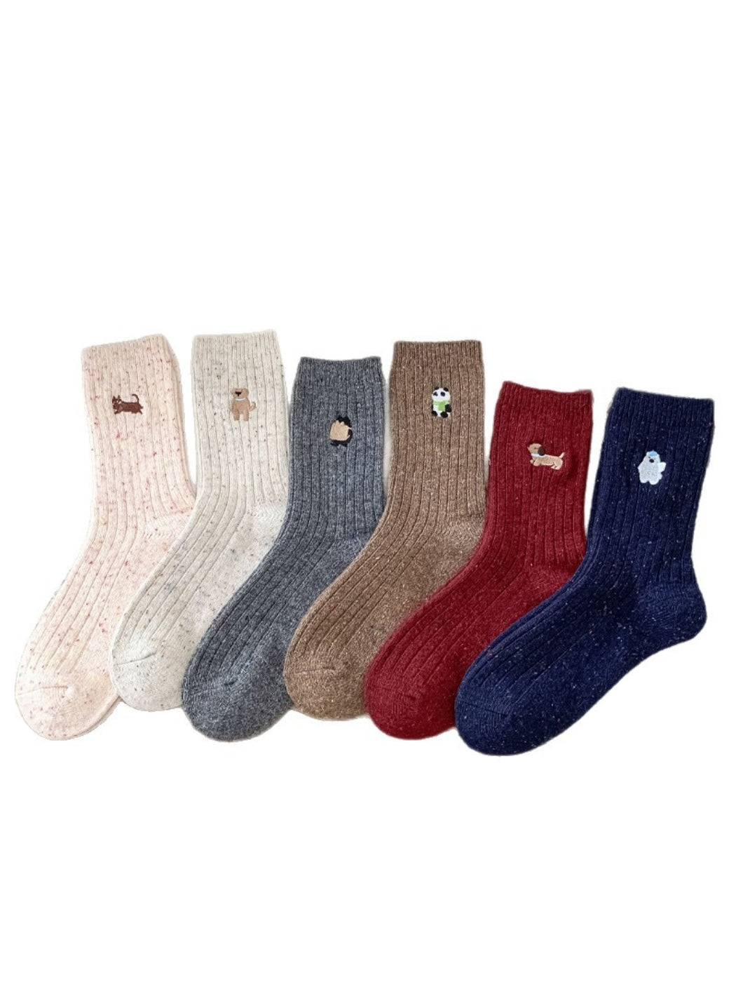 Rufia - Small Animal Detail Crew Socks