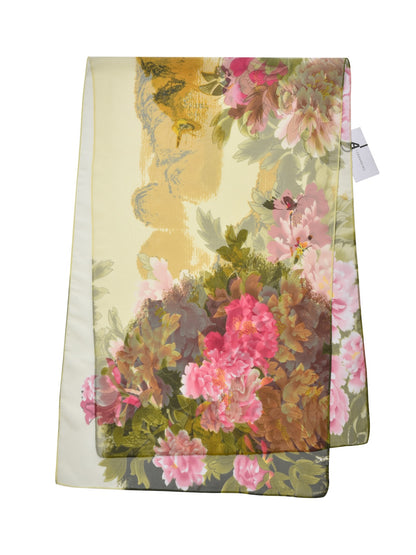 Scarvii - Vibrant Peony Print Scarf - Light & Feminine