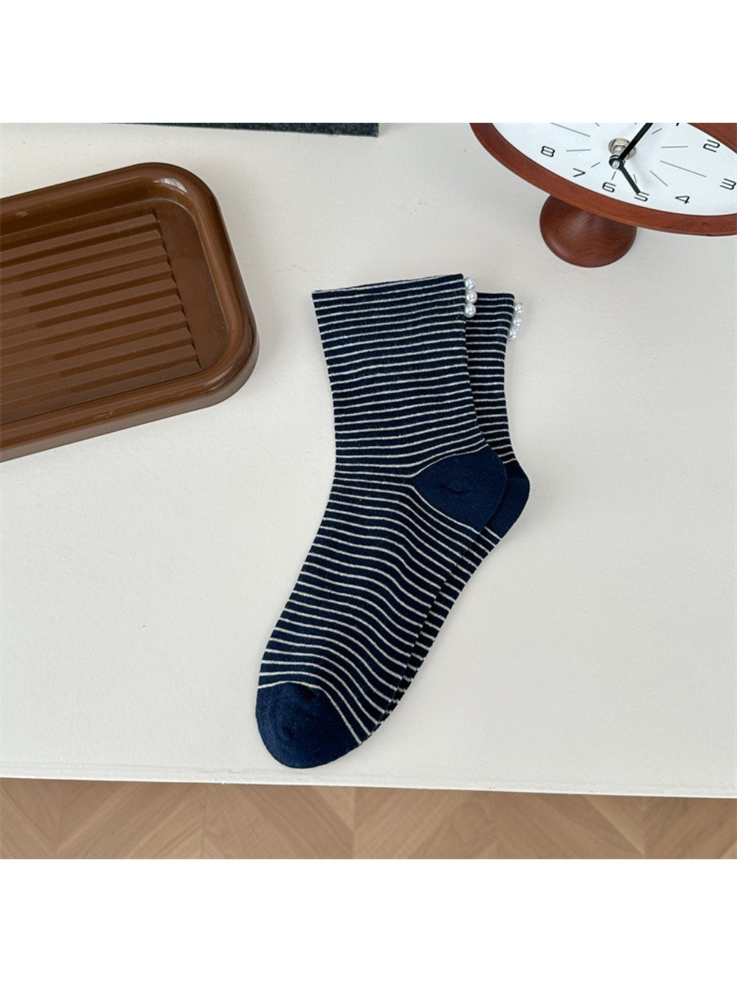 Rufia - Soft Knit Stripe Crew Socks