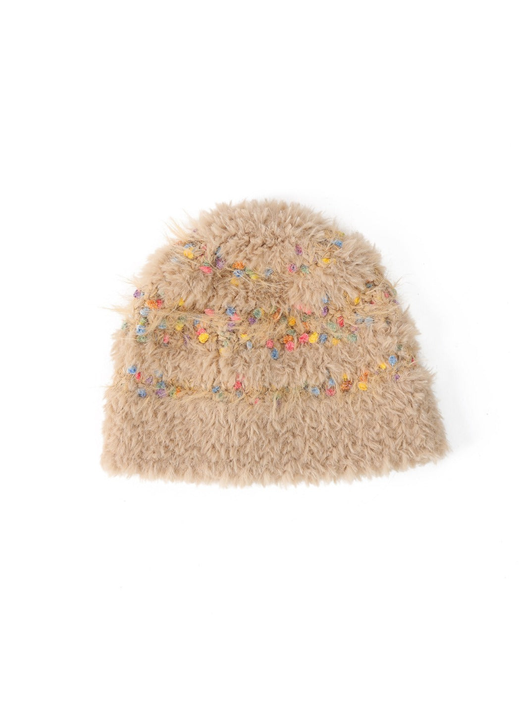 Haila - Fuzzy Confetti Knit Beanie for Women