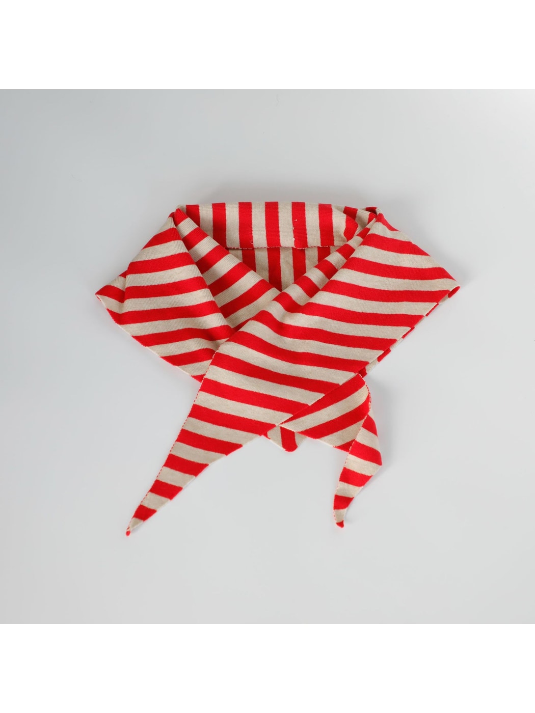 Scarvii - Retro Striped Knit Triangle Scarf