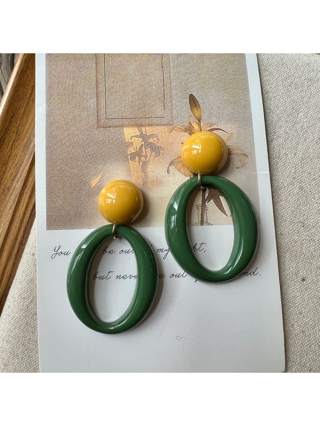 Earwish - Geometric Colorblock Statement Earrings