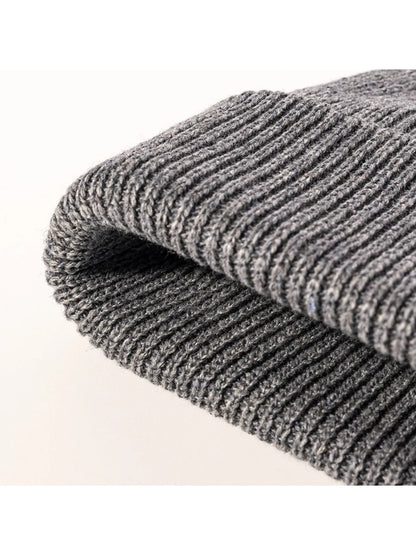 Haila - Classic Rib Knit Cuffed Beanie