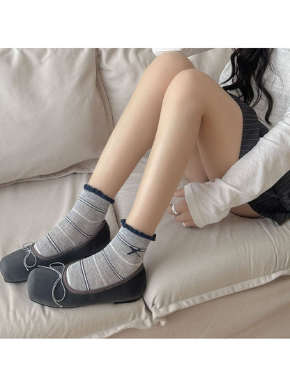 Rufia - Bow and Heart Fashion Ankle Socks