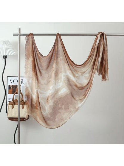Scarvii - Abstract Tie-Dye Long Scarf