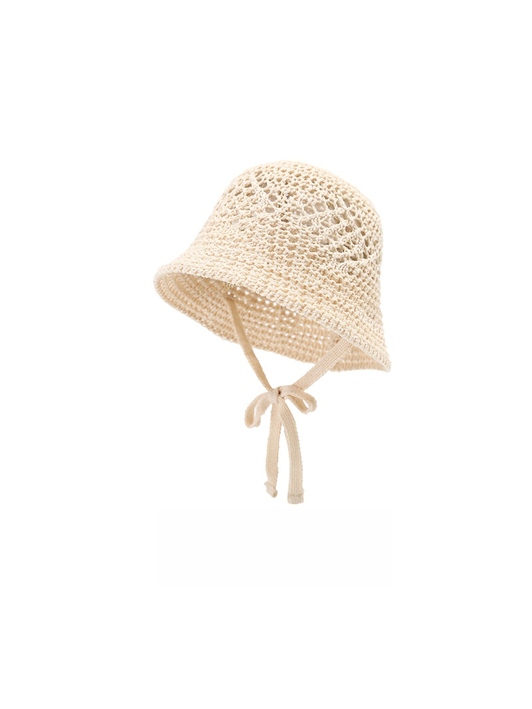 Haila - Solid Color Tie Detail Bucket Hat for Women