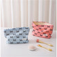 Cosbai - Floral Bow Print Handheld Cosmetic Bag