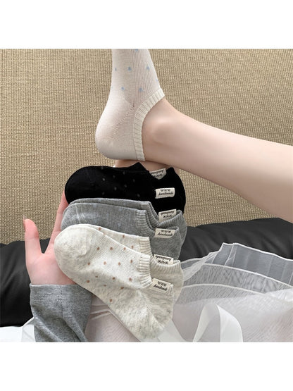 Rufia - Muted Polka Dot Low Ankle Socks