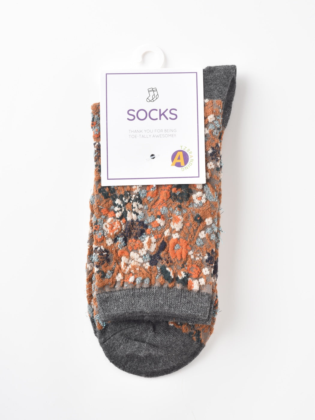 Rufia - 3D Floral Pattern Spring Autumn Mid-Calf Socks