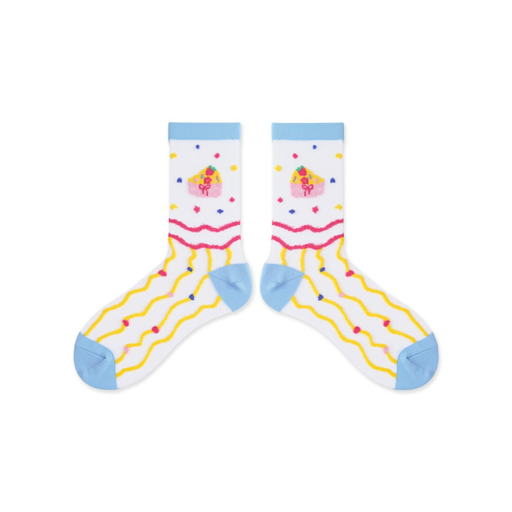 Rufia - Pastel Cartoon Socks - Breathable & Soft
