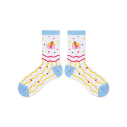Rufia - Pastel Cartoon Socks - Breathable & Soft