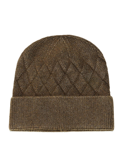 Haila Diamond Pattern Knit Beanie