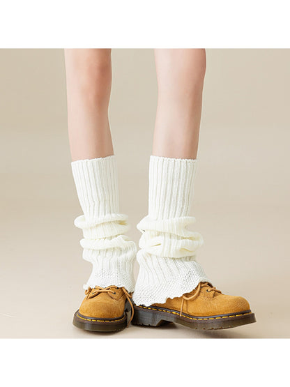 Cozyra - Mid-Calf Solid Color Knit Leg Warmer
