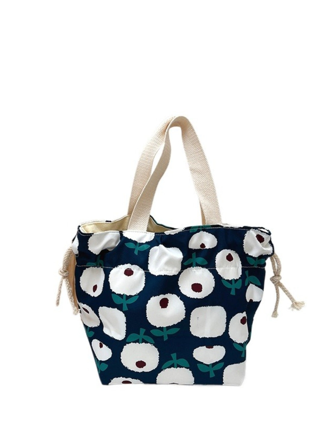 Cosbai cartoon small tote bag photographed from above showing shape