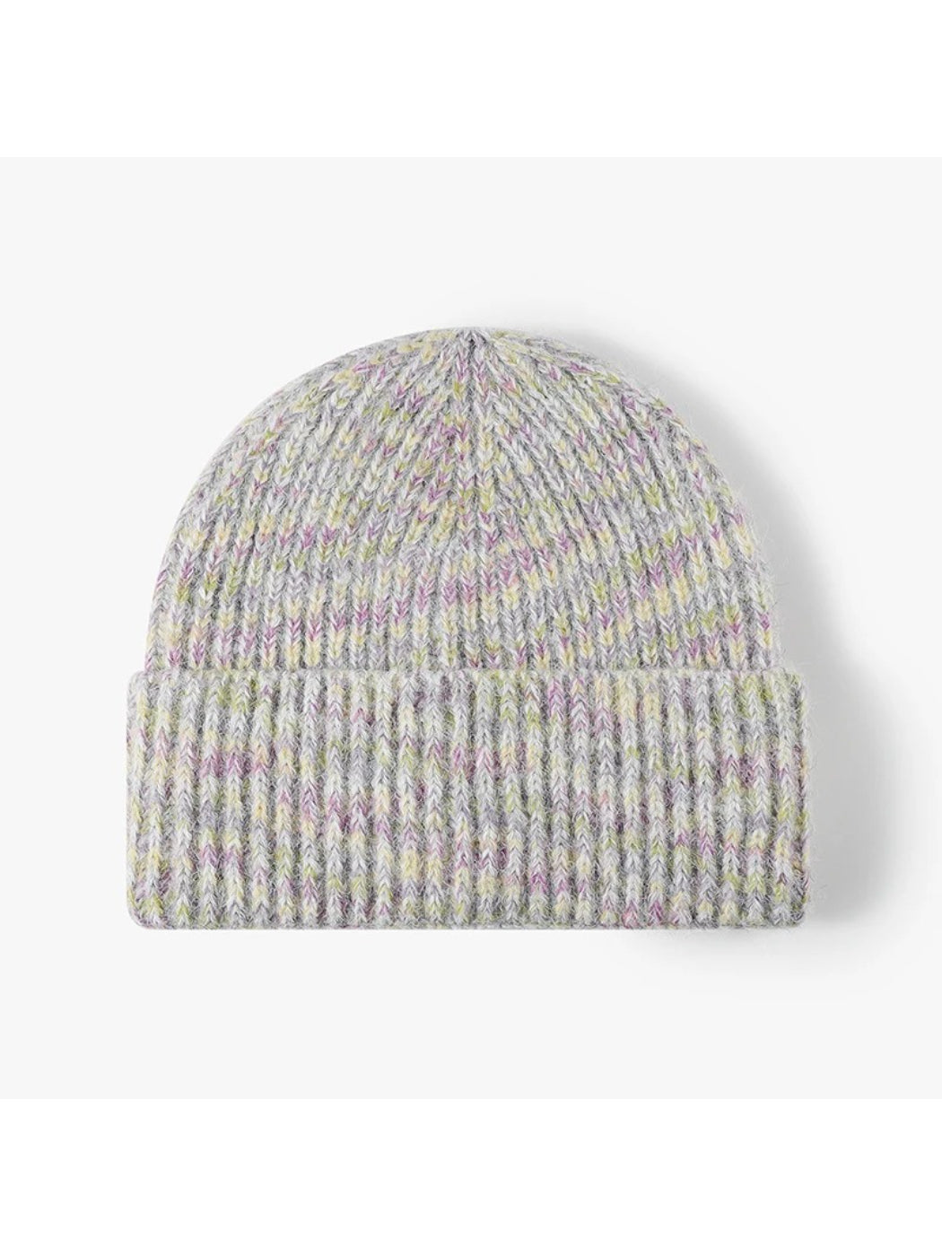 Haila - Heathered Ribbed Cuffed Knit Beanie
