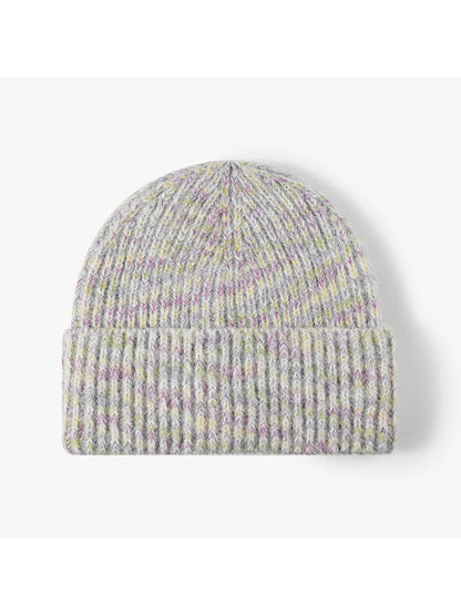 Haila - Heathered Ribbed Cuffed Knit Beanie