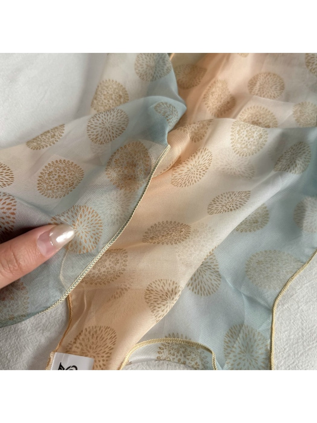 Scarvii - Gradient Sheer Simple Style Long Scarf