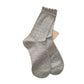 Rufia - Floral Lace-Trim Mid-Calf Socks - 4 Pretty Colors