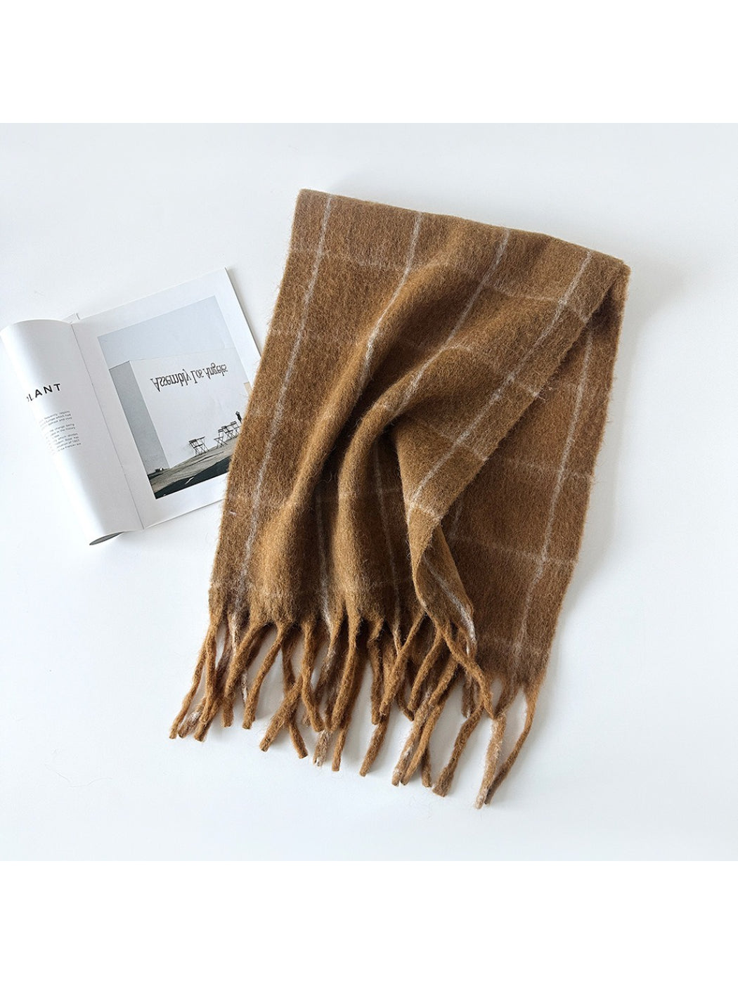 Scarvii - Soft Brushed Plaid Winter Scarf